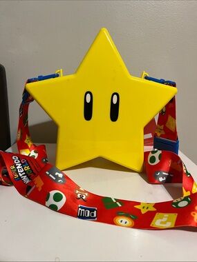 Super Nintendo World Mario Star Popcorn Bucket Universal Studios Lights Up